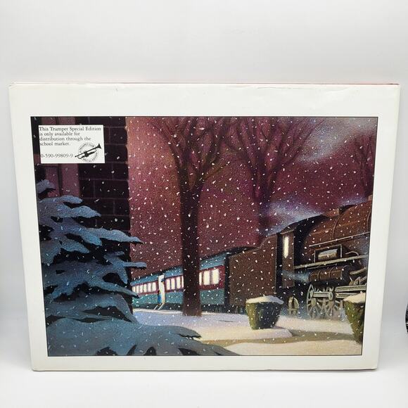 Vtg The Polar Express Book with The Caldecott Medal Trumpet Special Edition EUC - Picture 2 of 10